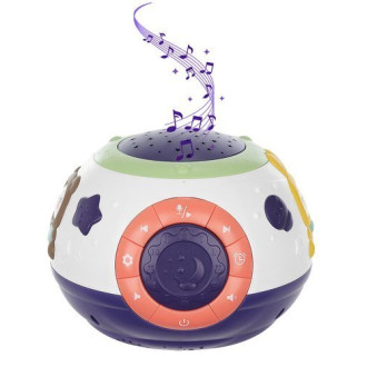 Nočné LED svetlo s projektorom a polohou 3v1