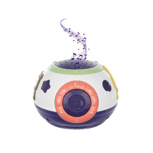 Nočné LED svetlo s projektorom a polohou 3v1