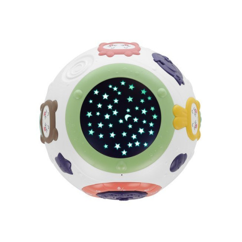 Nočné LED svetlo s projektorom a polohou 3v1