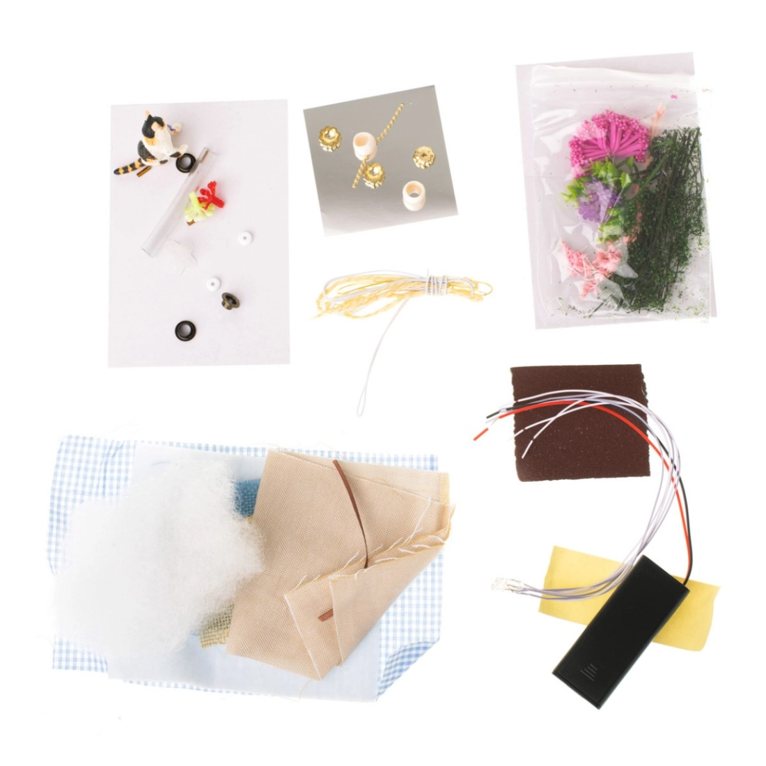 Retro drevený domček pre bábiky s LED osvetlením