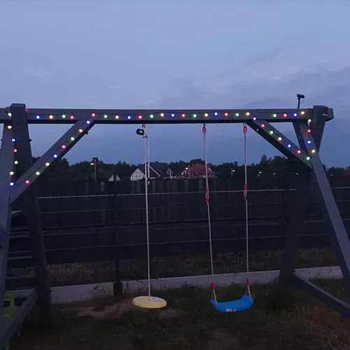 Solární dekorační řetěz/girlanda 7m