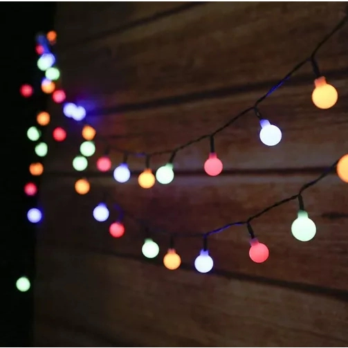 Solární dekorační řetěz/girlanda 7m