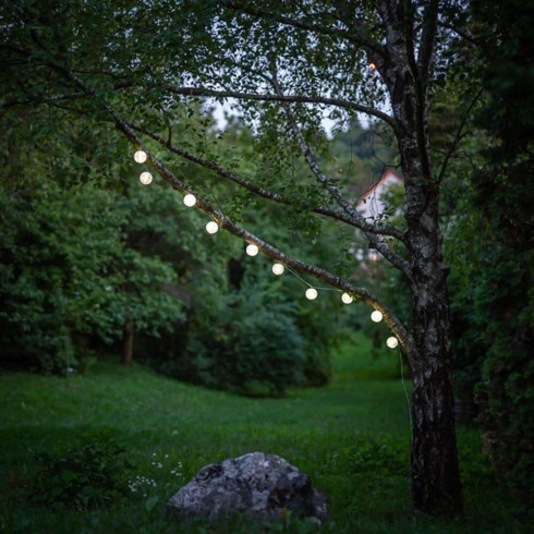 Solárna LED reťaz - lampióny 330 cm