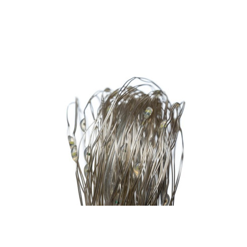 Solárna LED svetelná reťaz - 100 LED, teplá biela