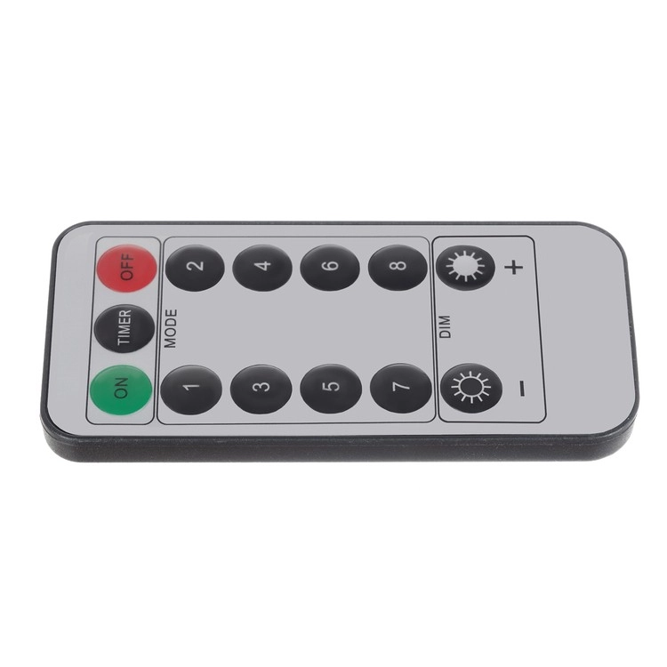 Světelný řetěz 300 LED s dálkovým ovládáním, studený bílý 30m