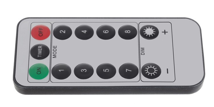 Svetelná reťaz 300 LED s diaľkovým ovládaním, studená biela 30m