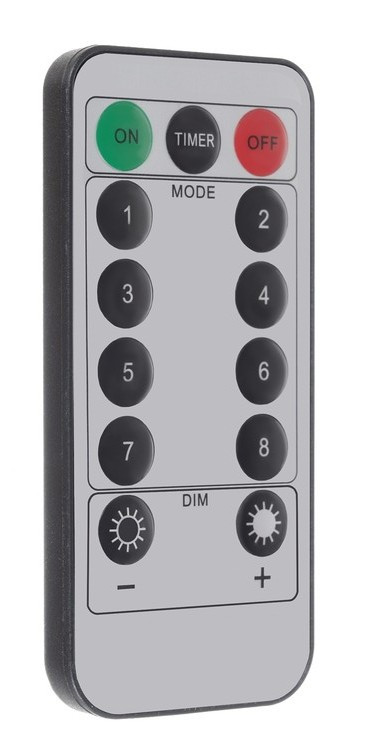 Svetelná reťaz 300 LED s diaľkovým ovládaním, teplá biela 30m