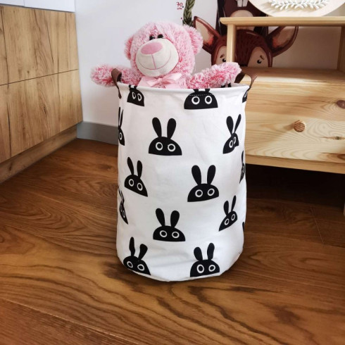 Úložný kôš na hračky - motív králik