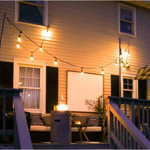 Vonkajšia dekoračná reťaz - girlanda 5m, 24V IP44