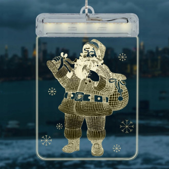 Závesná vianočná 3D LED dekorácia - Santa Claus