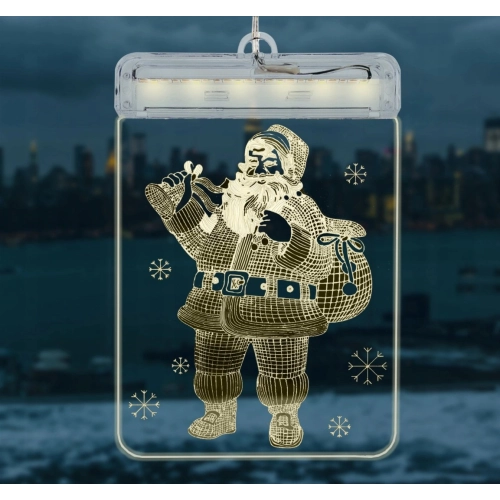 Závesná vianočná 3D LED dekorácia - Santa Claus