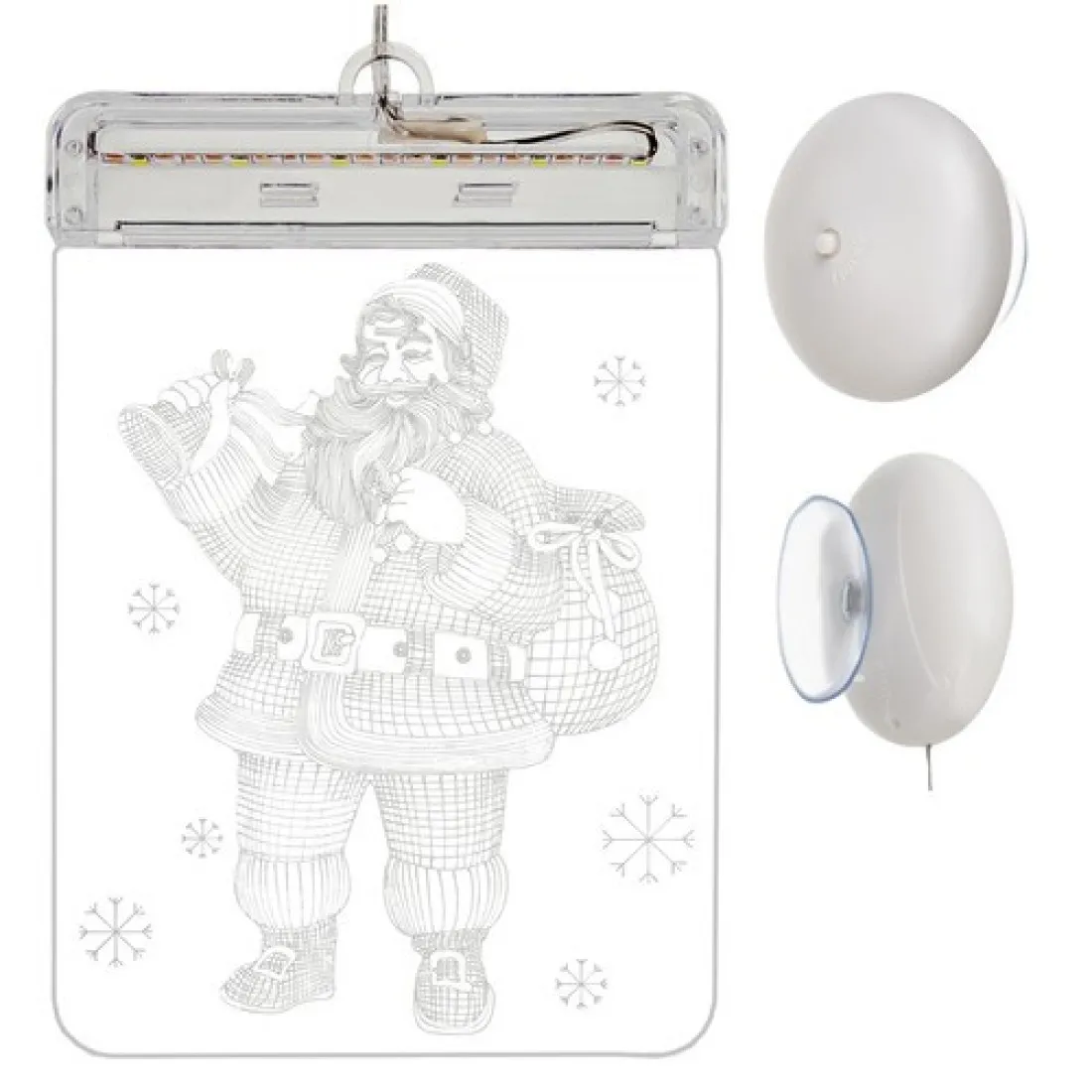 Závesná vianočná 3D LED dekorácia - Santa Claus