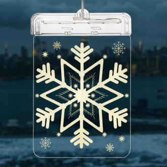 Závesná vianočná 3D LED dekorácia - snehová vločka