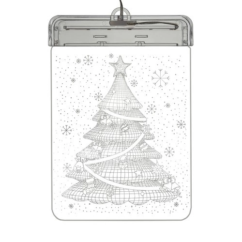 Závesná vianočná 3D LED dekorácia - stromček