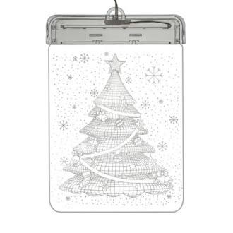 Závesná vianočná 3D LED dekorácia - stromček