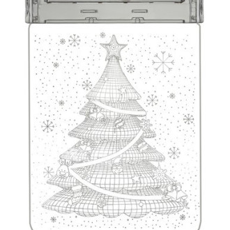 Závesná vianočná 3D LED dekorácia - stromček