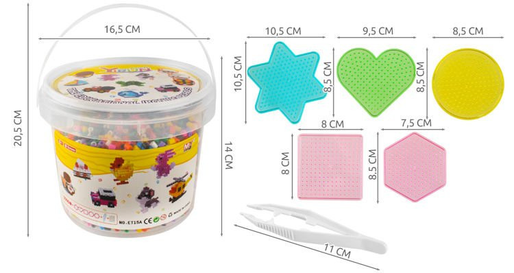 Zažehľovacie korálky - sada, 5 000 ks