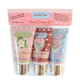 Darčeková sada krémov na ruky - Vintage rose, Cherry blossom & Lavender 3x30 ml
