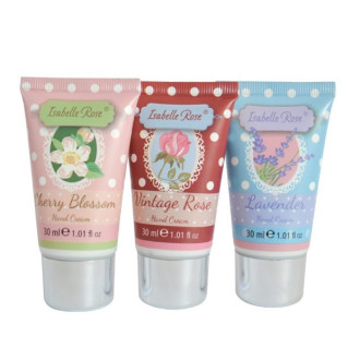 Darčeková sada krémov na ruky - Vintage rose, Cherry blossom & Lavender 3x30 ml