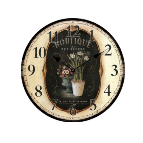Drevené hodiny Boquet 29 cm