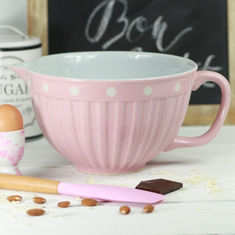 Keramická misa na cesto 22 cm - ružová, Isabella Rose