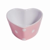 Keramická zapékací miska 10 cm - srdíčko růžové