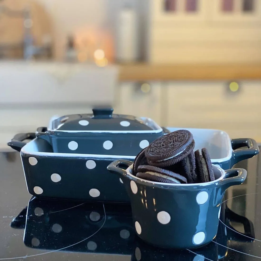 Keramický pekáč 23 cm antracit