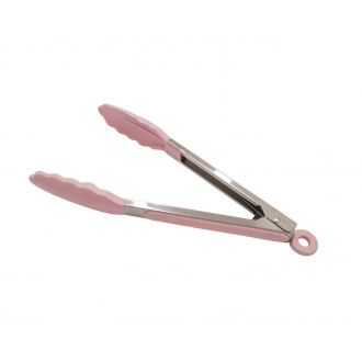 Kuchynské kliešte, silikónové - ružové 27,5 cm