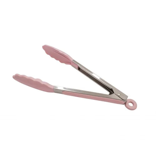 Kuchynské kliešte, silikónové - ružové 27,5 cm
