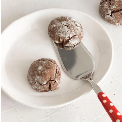 Nerezová lopatka na dort 26 cm hnědá