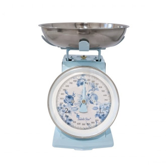 Retro kuchynská váha Nathalie modrá