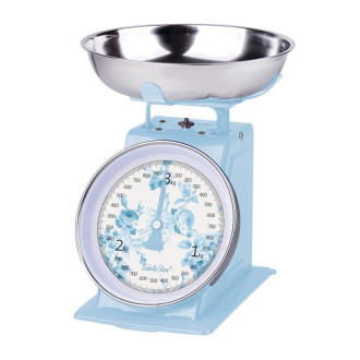 Retro kuchynská váha Nathalie modrá