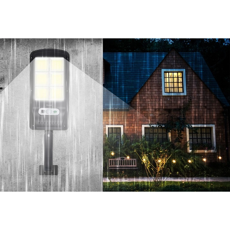 Nástěnná solární lampa 120 LED se senzorem pohybu