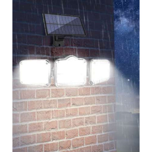 Nástenná solárna lampa 171 LED  so senzorom pohybu