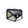 Solárna lampa 100 LED  so senzorom pohybu