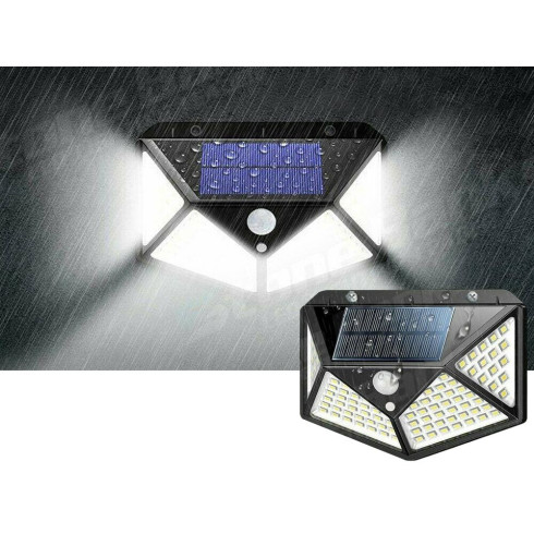 Solární lampa 100 LED se senzorem pohybu