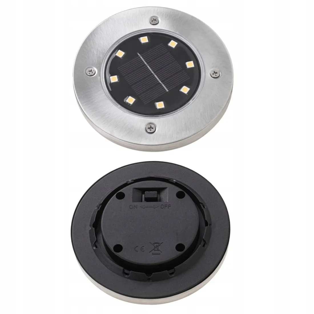 Solárne LED lampy 4 ks, 8 LED diód