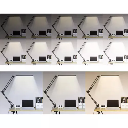 Stolní LED USB stolní lampička 2v1 5,6W - černá