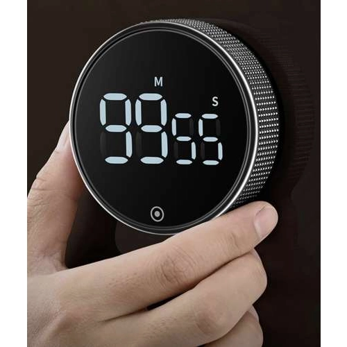 Digitální kuchyňské počítadlo minut, černé