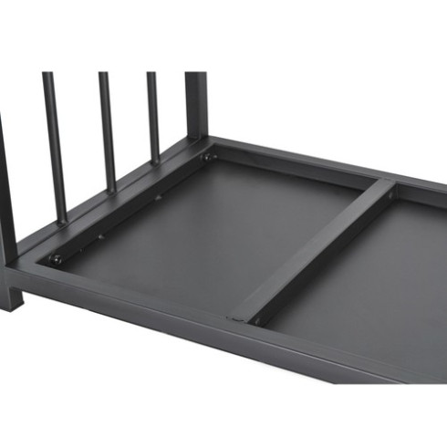 Stojan na dřevo ke krbu - černý