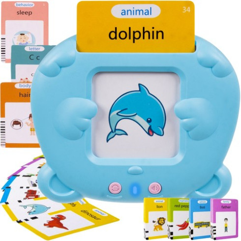 Čítačka kariet pre výučbu angličtiny - modrá