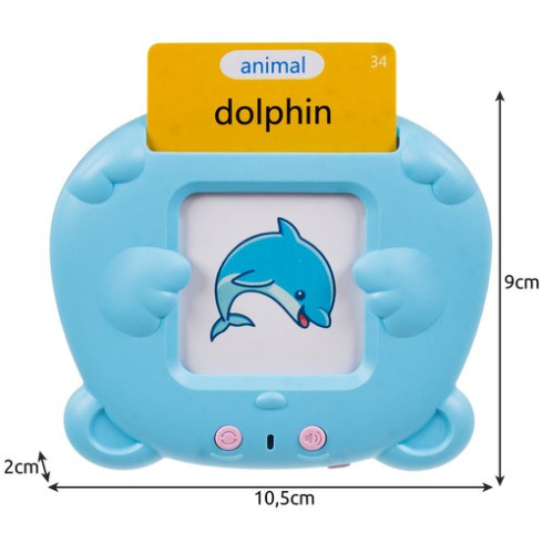 Čítačka kariet pre výučbu angličtiny - modrá