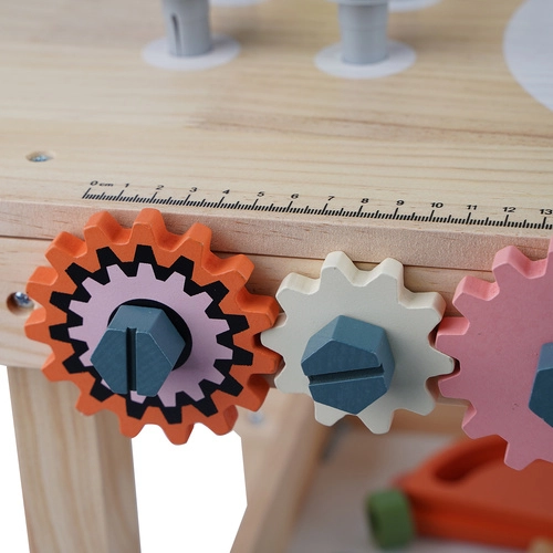 Detská drevená dieľňa s náradím 3 v 1