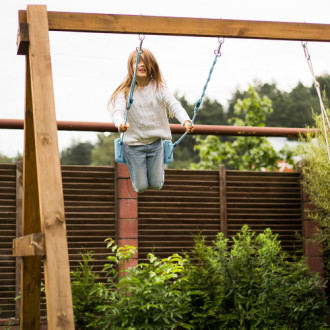 Detská hojdačka - modrá