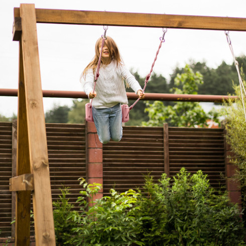 Detská hojdačka - ružová