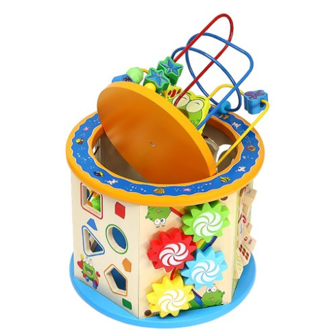 Dřevěná edukační hračka 8v1