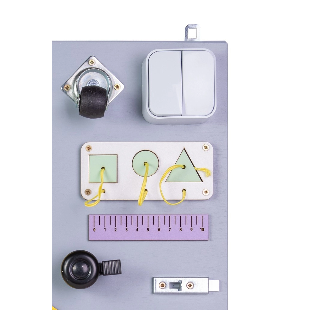 Dřevěná manipulační deska  montessori - růžové hodiny 50 cm