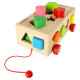 Dřevěná montessori třídička tvarů a bloků
