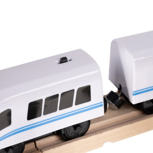 Dřevěná železnice - trať s vláčkem