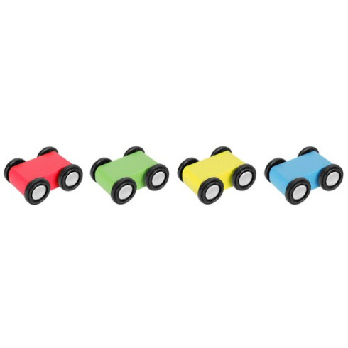 Barevná závodní dráha 4 autíčka